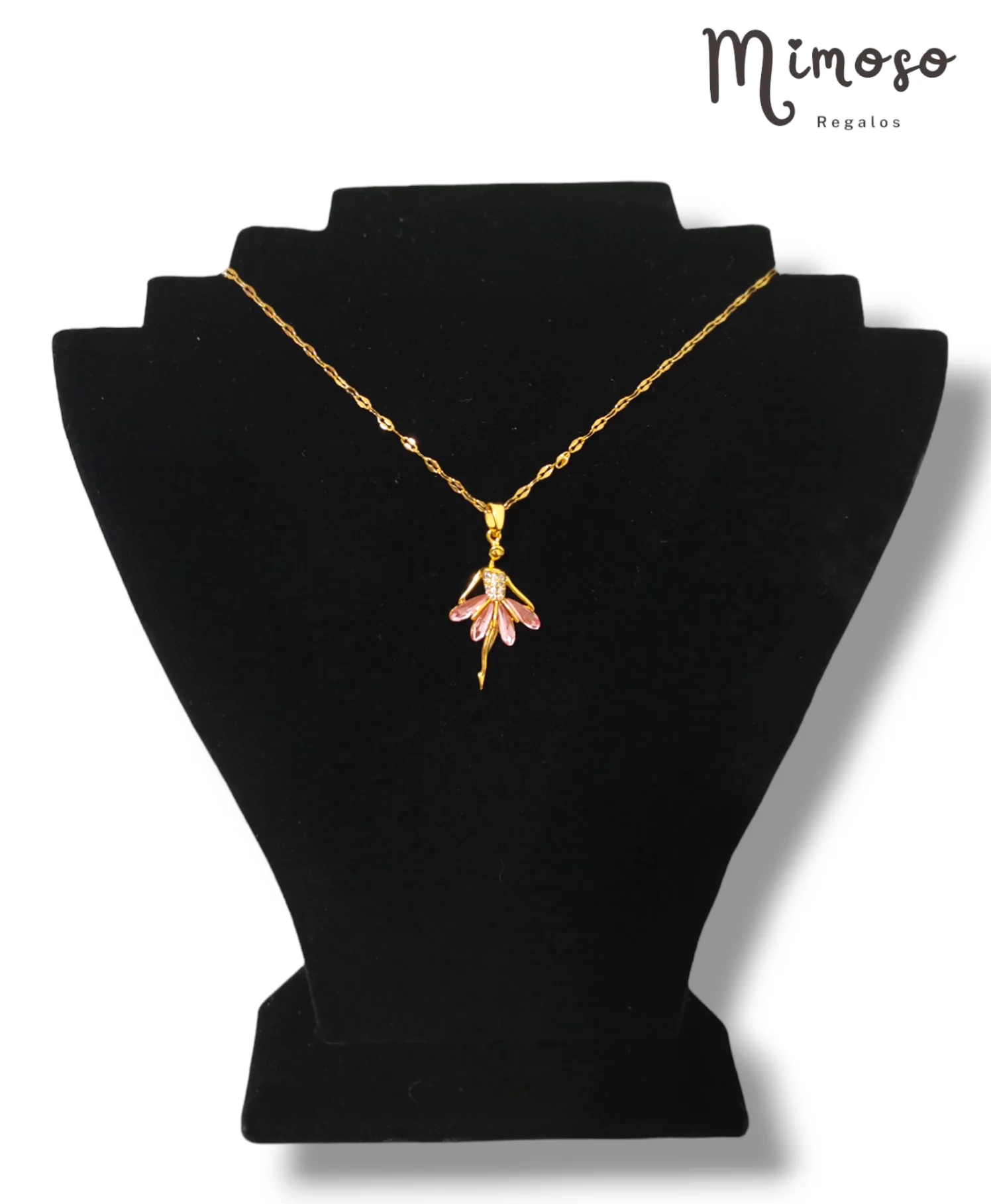 Collar hada rosa